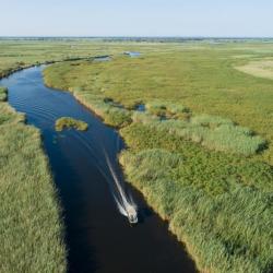Transfer per Boot zur Xaro Lodge, Botswana 