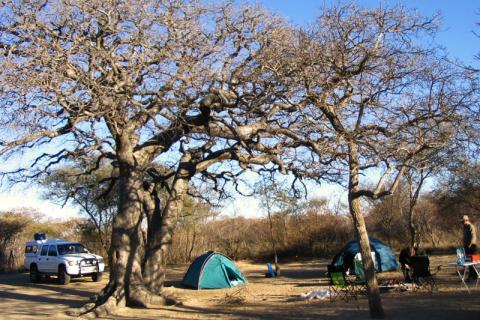 Campsites in der Winterzeit