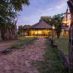 Abendstimmung im Khwai Guest House, Botswana 