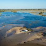 Okavango Delta - Landung auf einer Insel 