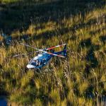Okavango Delta Rundflug im Helikopter - gerne auch ohne Türen