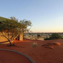 Dune Chalet Abendstimmung - Selbstfahrer Namibia Reise 