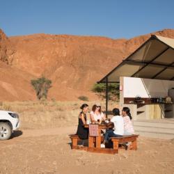 Festes Zelt an der Namib Desert Lodge 