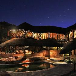Twyffelfontein Country Lodge at Night