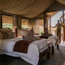 Zeltbeispiel Kanga Expeditions Camp, Mana Pool Nationalpark